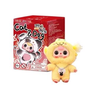 AUTHENTIC Baby Three Cats and Dogs Series Plush Blind Box Doll